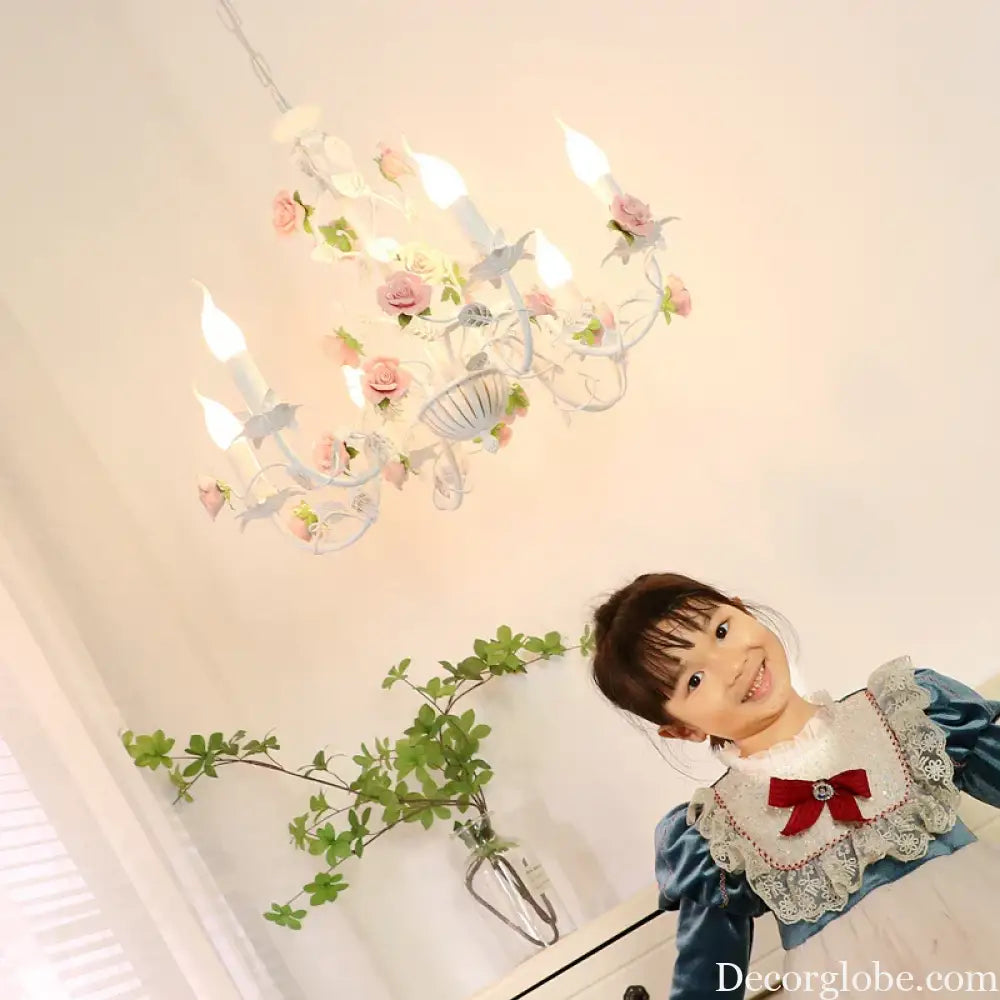 Charming Pastoral Style Chandelier - American Country Kid Chandeliers for Living Rooms, Bedrooms, Dining Rooms, and Children&