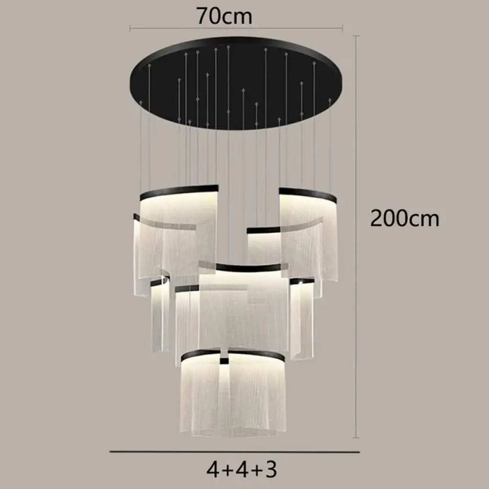 Chic Nordic Stair Chandelier - Versatile Pendant and Ceiling Lights for Living and Dining Rooms, Elevating Indoor Lighting and Home Decor - DecorGlobe