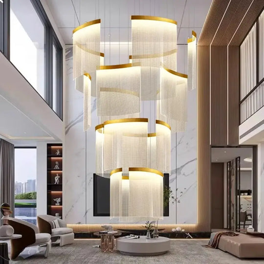 Chic Nordic Stair Chandelier - Versatile Pendant and Ceiling Lights for Living and Dining Rooms, Elevating Indoor Lighting and Home Decor - DecorGlobe