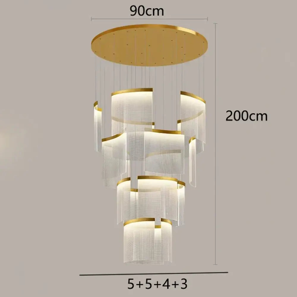 Chic Nordic Stair Chandelier - Versatile Pendant and Ceiling Lights for Living and Dining Rooms, Elevating Indoor Lighting and Home Decor - DecorGlobe