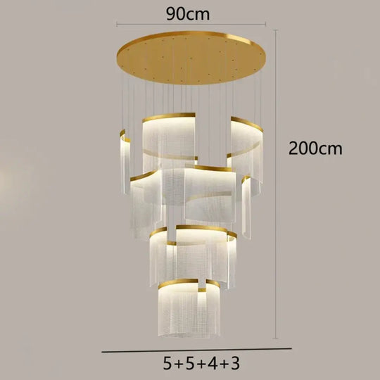 Chic Nordic Stair Chandelier - Versatile Pendant and Ceiling Lights for Living and Dining Rooms, Elevating Indoor Lighting and Home Decor - DecorGlobe
