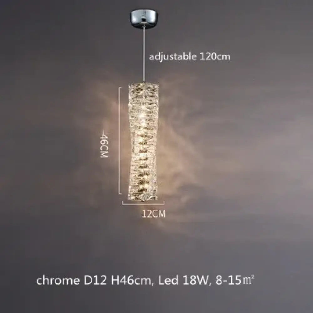 Sophisticated Crystal LED Pendant Lights - Dimmable, Ideal for Living and Dining Rooms - Luxurious Ring Design - DecorGlobe