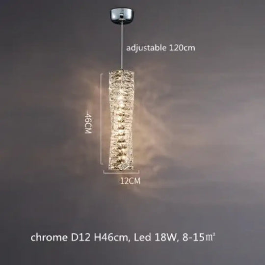 Sophisticated Crystal LED Pendant Lights - Dimmable, Ideal for Living and Dining Rooms - Luxurious Ring Design - DecorGlobe