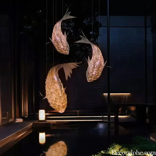 Decorative Fish Shaped Chandelier Pendant Light for Restaurant &amp; Cafe Interiors | Chandelier