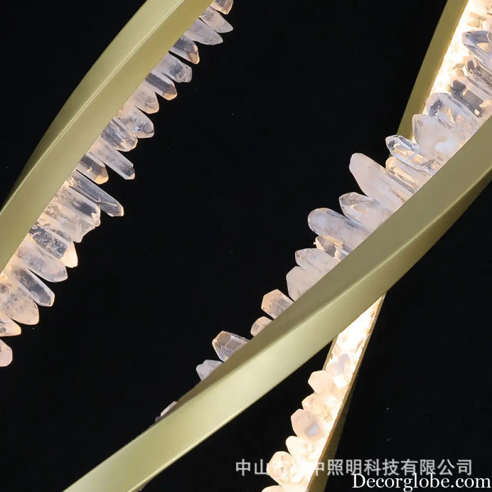Duplex Staircase Long Crystal Chandelier for Loft &amp; Open-Air Spaces