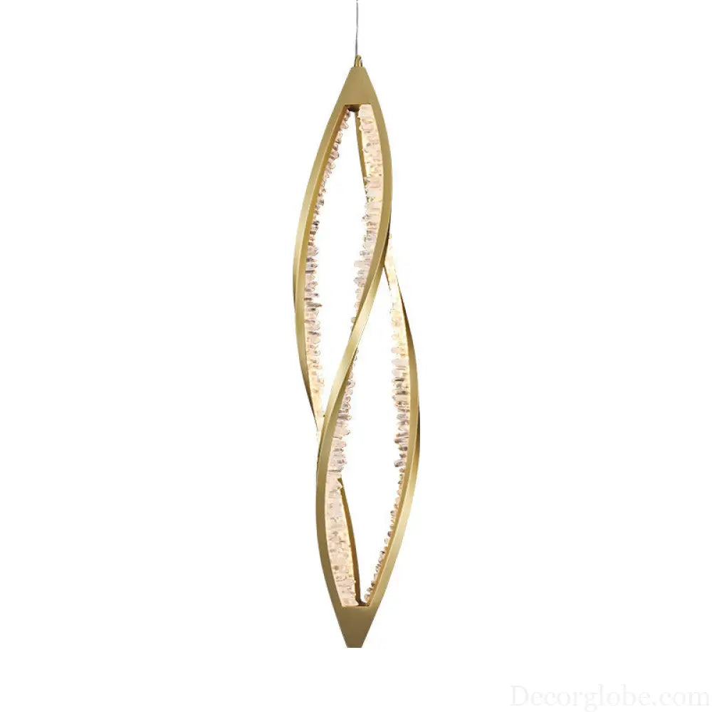 Duplex Staircase Long Crystal Chandelier for Loft &amp; Open-Air Spaces