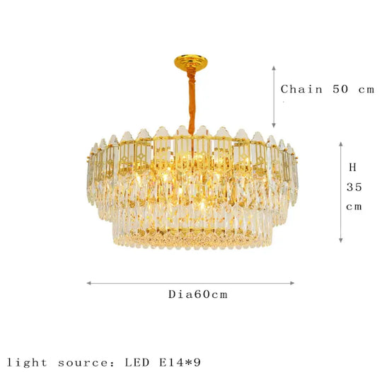Elegant Post-Modern Crystal Chandelier - Stainless Steel Starry Lamp for Living Rooms, Bedrooms, and Dining Areas - DecorGlobe