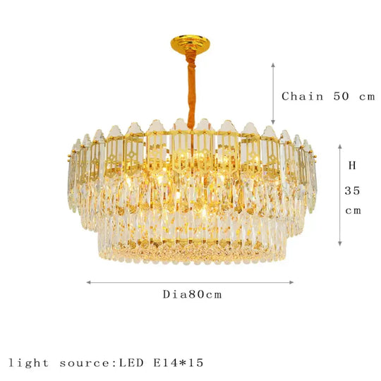 Elegant Post-Modern Crystal Chandelier - Stainless Steel Starry Lamp for Living Rooms, Bedrooms, and Dining Areas - DecorGlobe