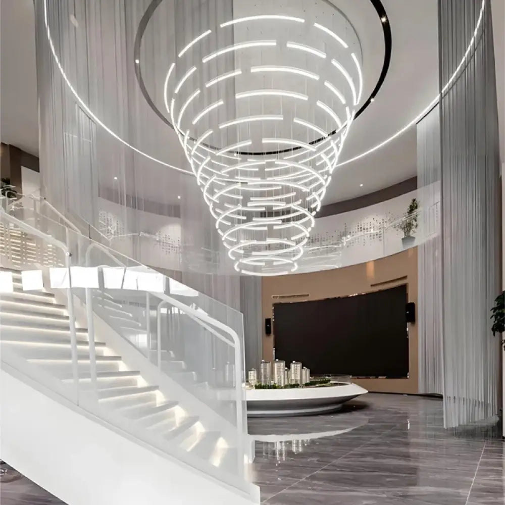 Elena Custom Build Large Round Ring Pendant Light Chandelier