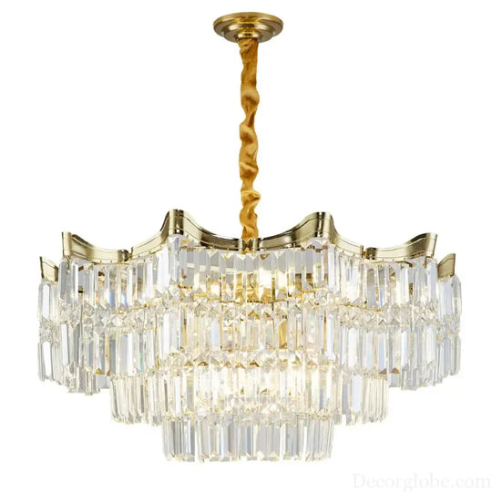 Exquisite Crystal Chandelier for Living Rooms, Bedrooms, and More - Modern French Light Luxury Design - DecorGlobe