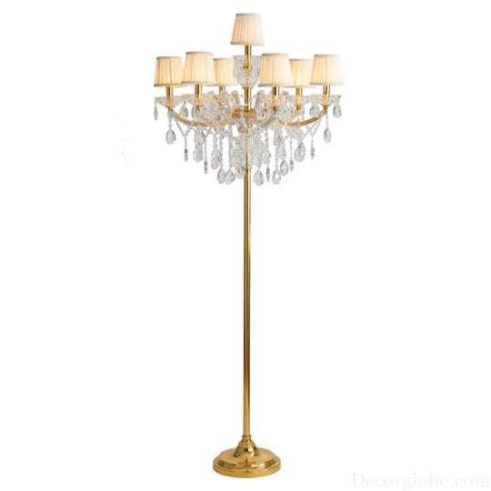 European Living Room Crystal Floor Lamp High-end Corridor Hotel Banquet Hall Luxury Lamp Floor Lamp Wedding Room