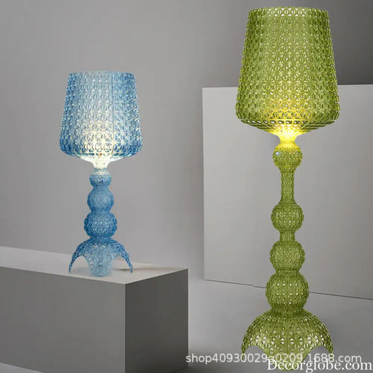 Italian Minimalist Living Room Hotel Decoration Nordic Modern Bedroom Study Hollow Wine Glass Table Lamp Atmosphere Lamp