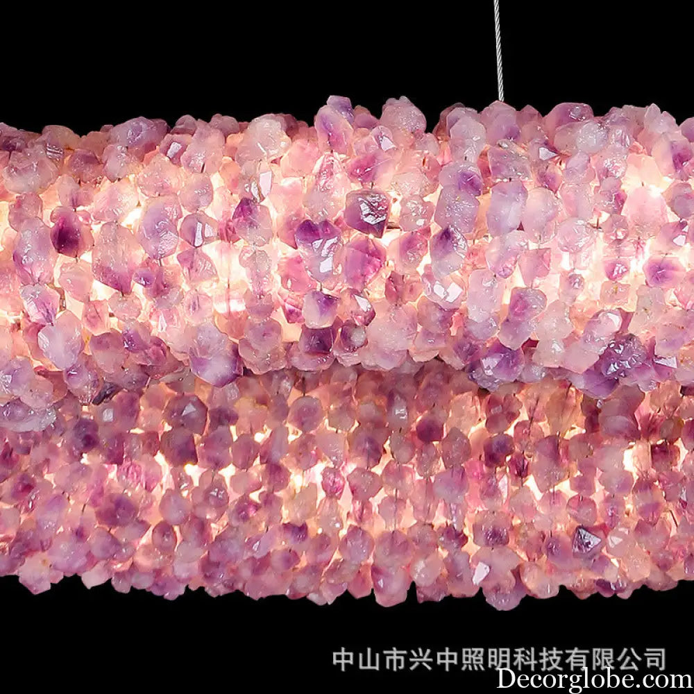 High-End Natural Crystal Chandelier for Living &amp; Bedroom