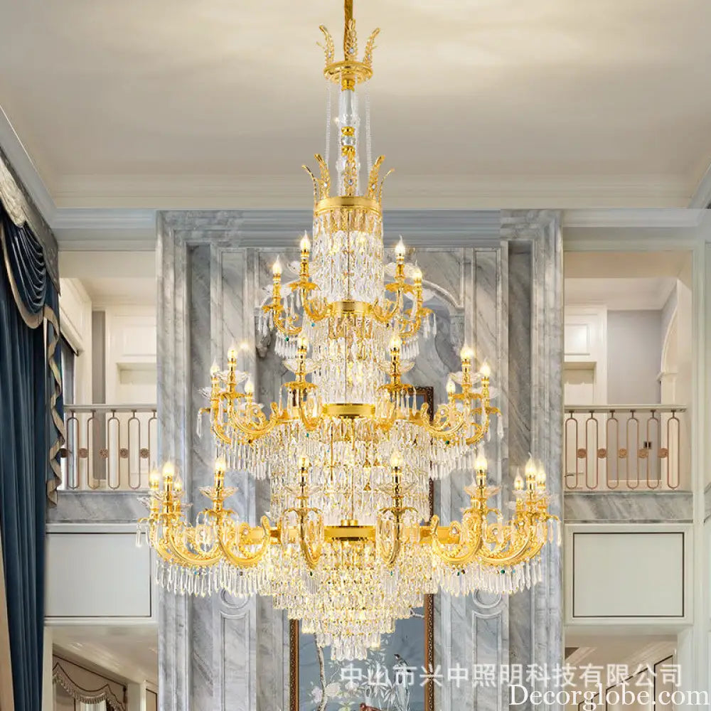 European Crystal Branch Chandelier for Villa Staircase