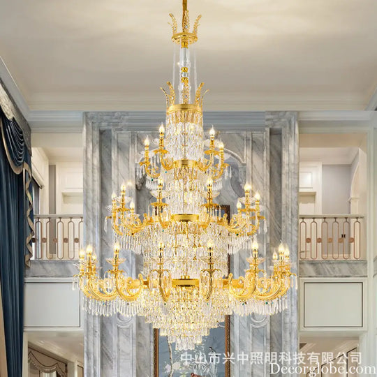 European Crystal Branch Chandelier for Villa Staircase