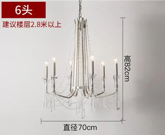 Nordic Style Crystal Chandelier Lighting - Elegance for Your Living Room Ceiling with French Inspired Large Chandeliers, Modern Staircase Lustre Cristal LED Lamp - DecorGlobe