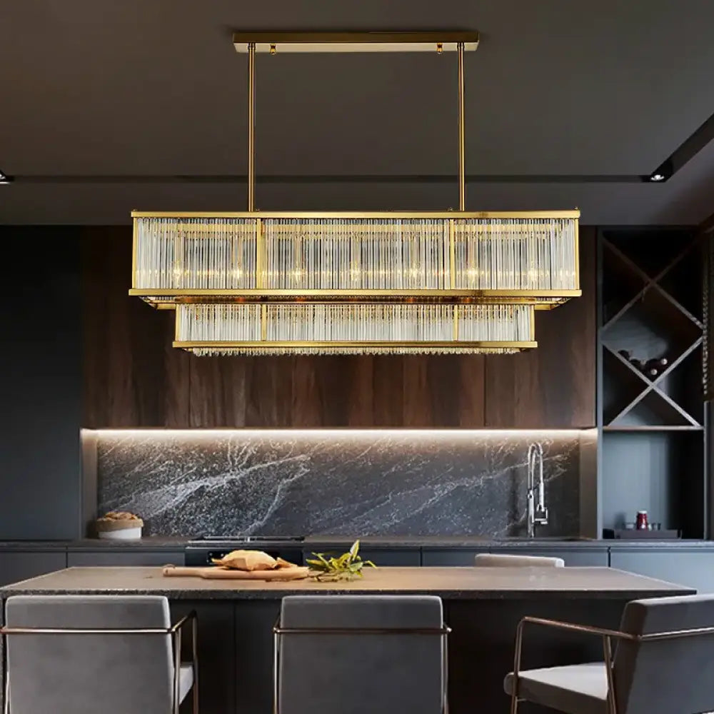 Luxurious Plate Gold LED E14 Chandelier - Elevate Your Living Room with LED Pendant Chandelier Lighting - DecorGlobe