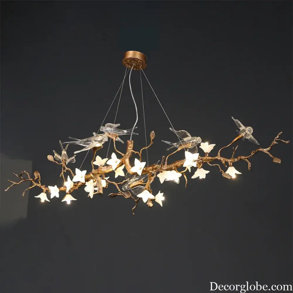 Luxury Bird &amp; Branch Crystal Ceiling Chandelier Chandelier