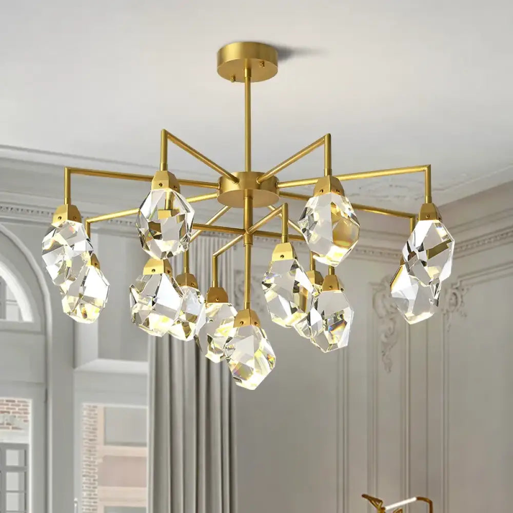 Luxury Crystal Living Room Chandelier - Modern Decor Pendant Light Fixture for Bedrooms, Dining Areas, Kitchens, and Home Decoration - DecorGlobe