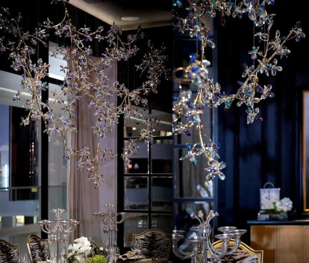 Luxury LED Rotating Crystal Chandelier – Modern Villa & Hotel Statement Lighting 50 / 1 Bulb / Golden|luxury Chandelier
