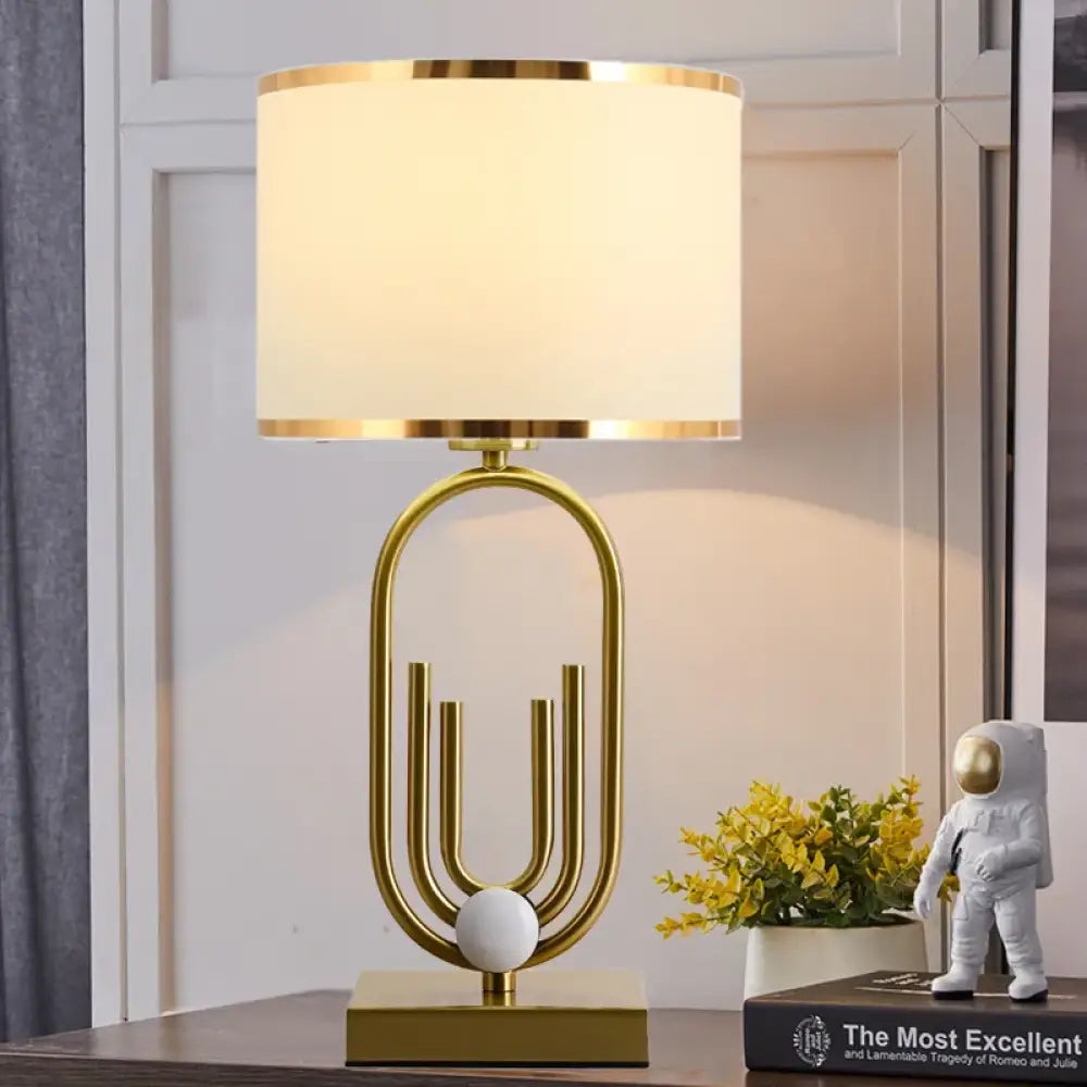 Orléans Modern Gold Geometric Table Lamp - Table Lamp