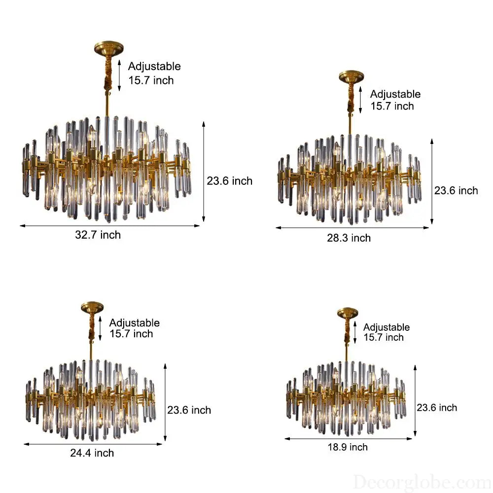Creative Personalized Glass Tubes Copper Post Modern Chandelier Light Lighting > Ceiling lights > Chandeliers