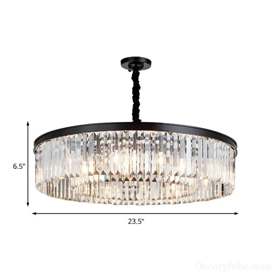 Emilia Modern Crystal Chandelier: Sparkling Elegance in Multiple Sizes (16", 23.5", 31.5") - DecorGlobe