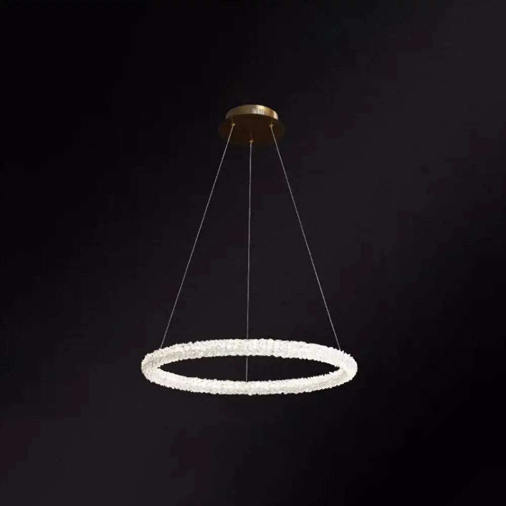 Diana - Modern Crystal Circle Chandelier (Choose Your Size & Tiers) - DecorGlobe