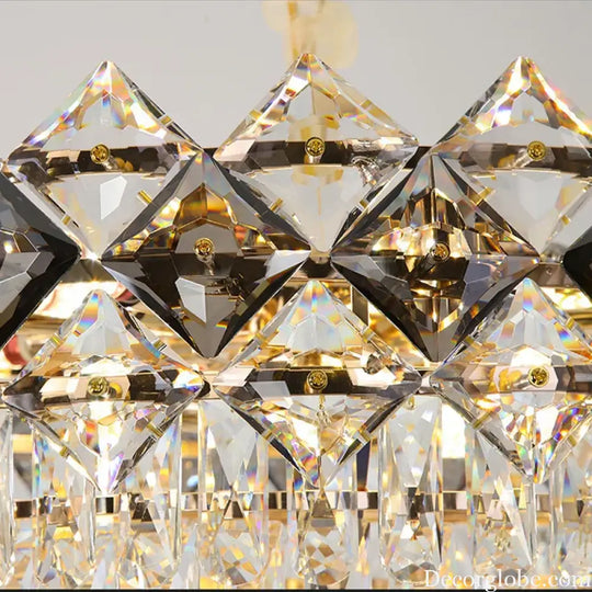 Modern Light Luxury Crystal Chandelier - A Stunning Main Lamp for Living Rooms, Dining Rooms, and Bedrooms - DecorGlobe