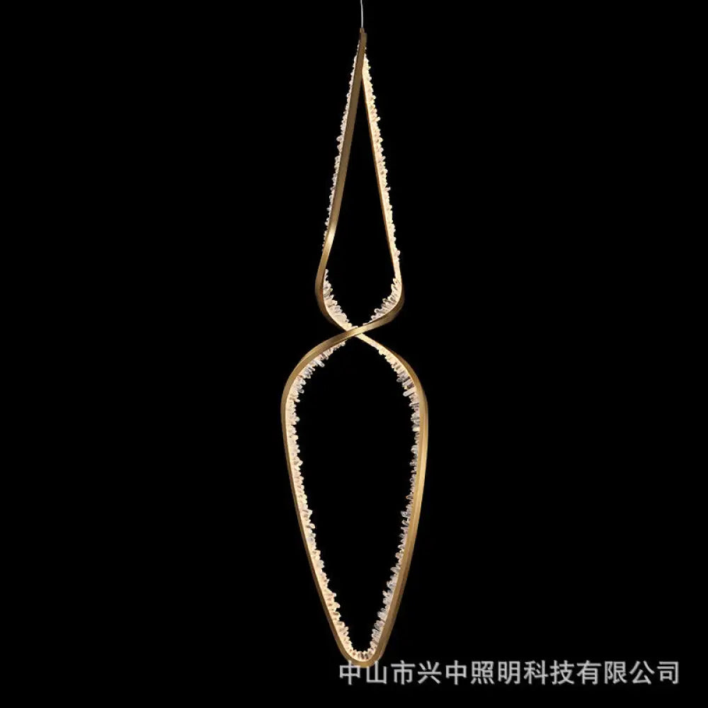 Modern Minimalist Crystal Chandelier for Living Room & Bedroom H145cm