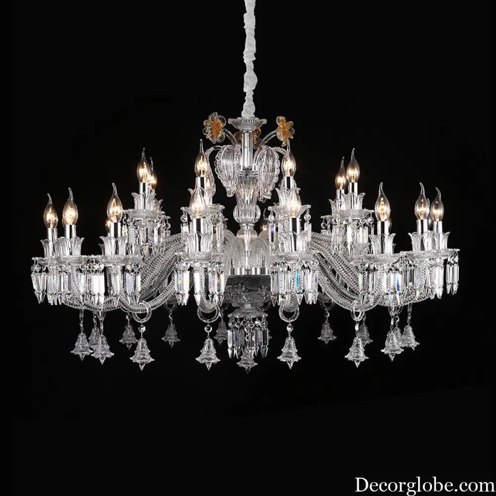 French-Style Living Room Crystal Chandelier Vintage Palace Style with a High-End Feel 2025 New Model Light Luxury Villa