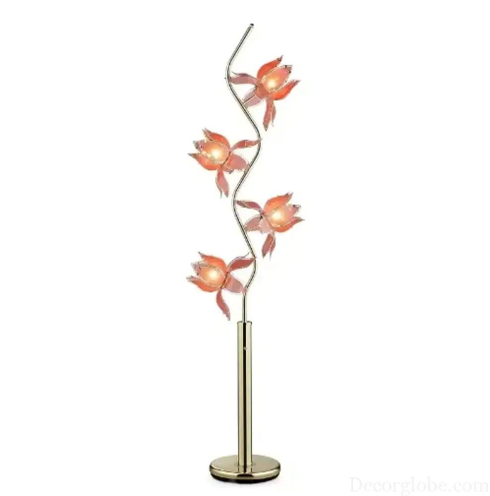 Élise Lotus LED Flexible Flower Table Lamp E26 Glass