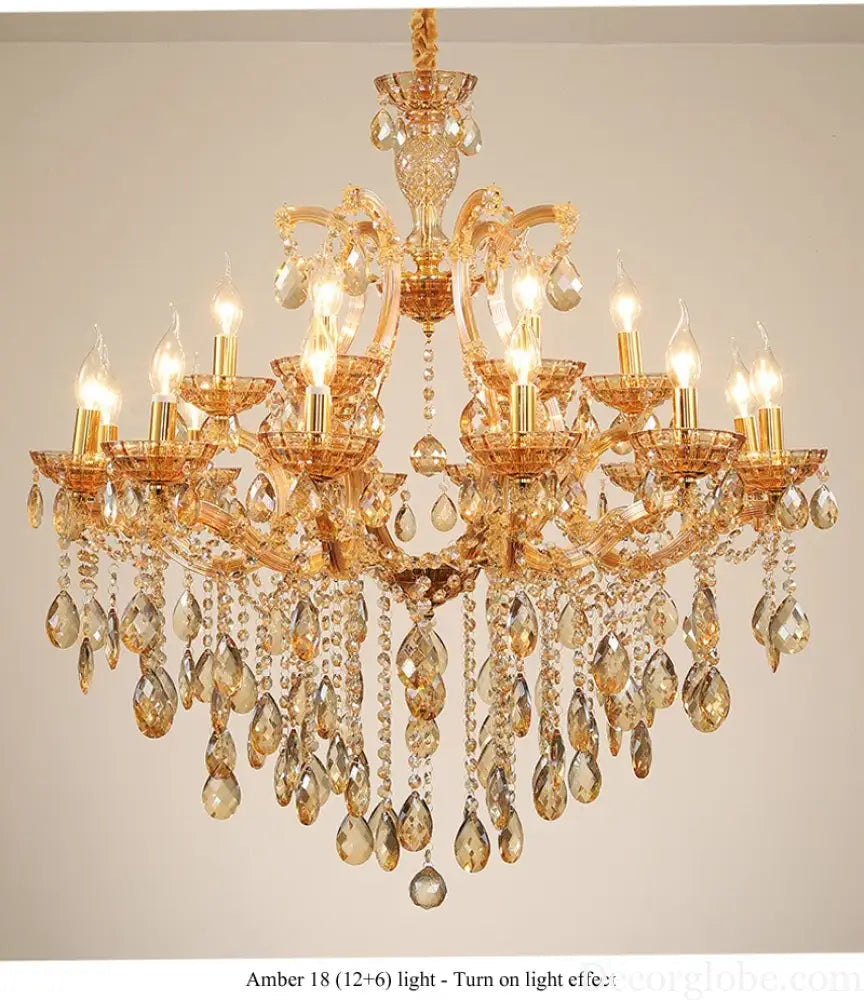 Nordic Restaurant Chandelier Lighting Classic Living Room Crystal Pendant Light Modern Household Hanging Light Hall