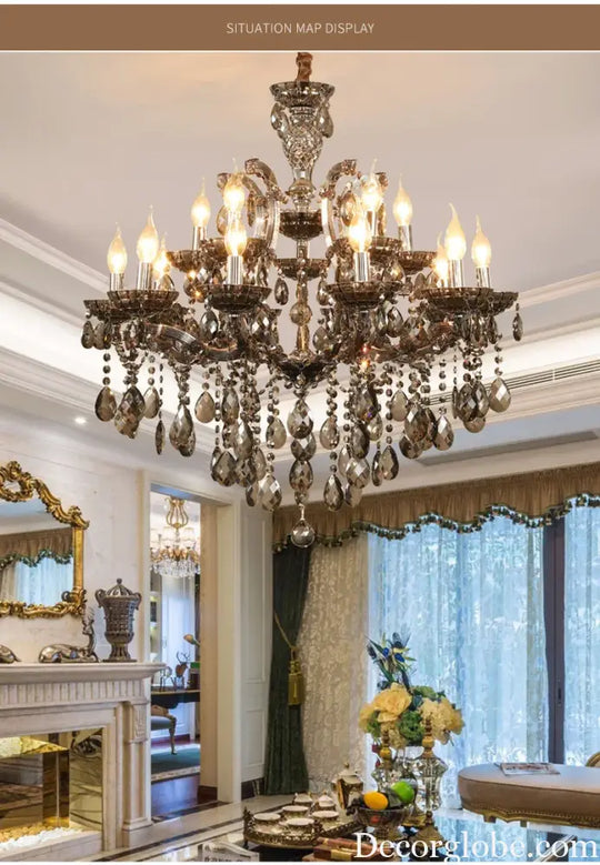 Nordic Restaurant Chandelier Lighting Classic Living Room Crystal Pendant Light Modern Household Hanging Light Hall