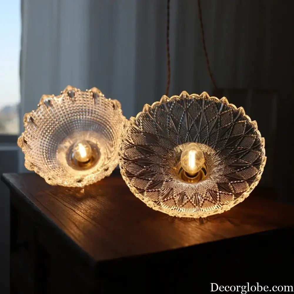 Modern Glass Pendant Light for Bedroom Kitchen Dining Room Hanging Lamp LED Flower Luminaire Chandelier Nordic Lighting