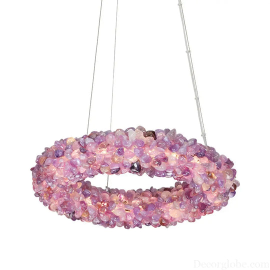 Natural Crystal Chandelier for Living Room Bedroom &amp; Restaurant