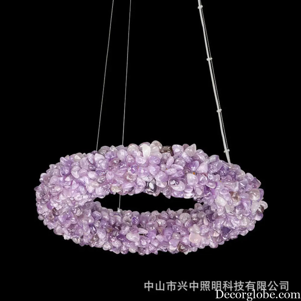 Natural Crystal Chandelier for Living Room Bedroom &amp; Restaurant