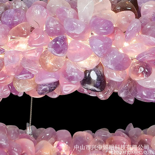 Natural Crystal Chandelier for Living Room Bedroom &amp; Restaurant