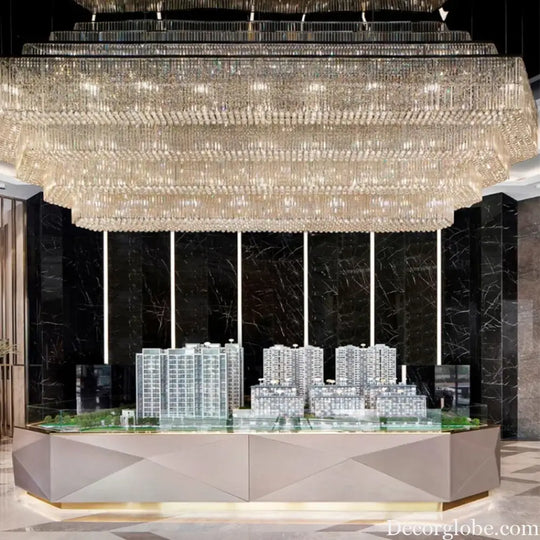 Valentina Custom Build Multi-Layer Gold Crystal Chandelier custom / custom / Custom|Modern Chandelier